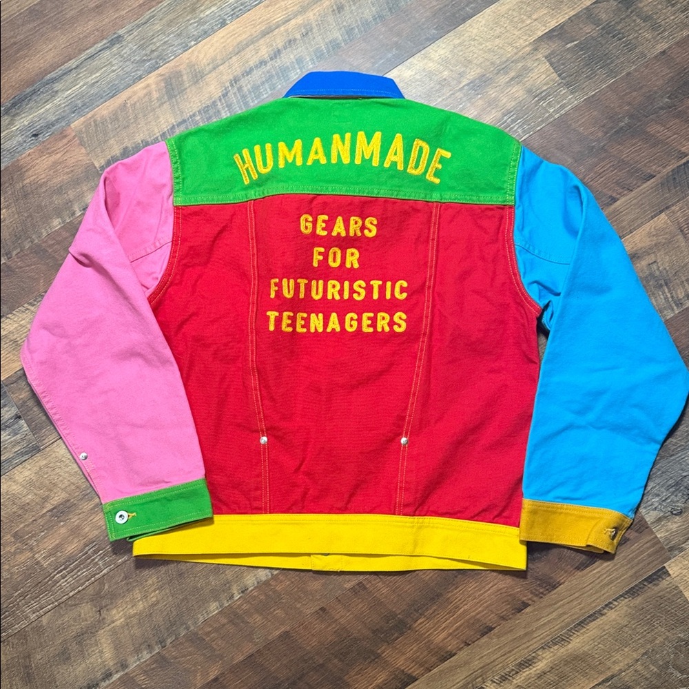 Human Made Crazy Patchwork Denim Trucker Jacket B… - image 5